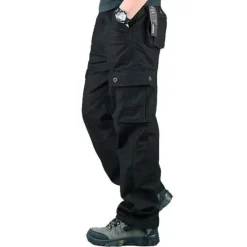 OUKU Men's Cargo Pants Cargo Trousers Hiking Pants 6 Pocket Plain Comfort Breathable Outdoor Daily Going out Fashion Casual Gray Green Army Yellow Micro-elastic