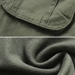 OUKU Men's Cargo Pants Cargo Trousers Hiking Pants 6 Pocket Plain Comfort Breathable Outdoor Daily Going out Fashion Casual Gray Green Army Yellow Micro-elastic