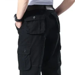 OUKU Men's Cargo Pants Cargo Trousers Hiking Pants 6 Pocket Plain Comfort Breathable Outdoor Daily Going out Fashion Casual Gray Green Army Yellow Micro-elastic