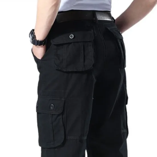 OUKU Men's Cargo Pants Cargo Trousers Hiking Pants 6 Pocket Plain Comfort Breathable Outdoor Daily Going out Fashion Casual Gray Green Army Yellow Micro-elastic