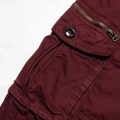 OUKU Men's Cargo Pants Cargo Trousers Trousers Tactical Drawstring Elastic Waist Multi Pocket Plain Breathable Outdoor Full Length Casual Daily Casual Tactical ArmyGreen Black Micro-elastic