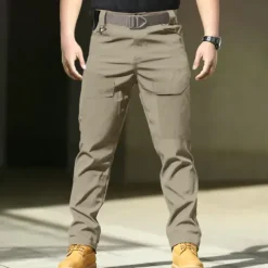 Clearance OUKU Men's Cargo Pants Combat Trousers Tactical Pants Trousers Pocket Plain Comfort Breathable Outdoor Daily Going out Fashion Casual Black Green