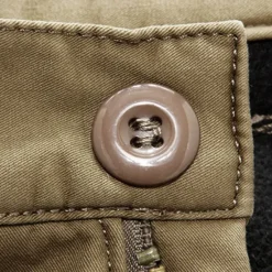 Outlet OUKU Men's Cargo Pants Fleece Pants Tactical Pants Trousers Buttons Multi Pocket Plain Warm Wearable Outdoor Daily Camping & Hiking Fashion Classic Dark Khaki Black