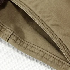 Outlet OUKU Men's Cargo Pants Fleece Pants Tactical Pants Trousers Buttons Multi Pocket Plain Warm Wearable Outdoor Daily Camping & Hiking Fashion Classic Dark Khaki Black