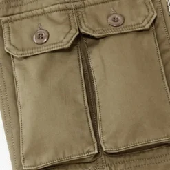 Outlet OUKU Men's Cargo Pants Fleece Pants Tactical Pants Trousers Buttons Multi Pocket Plain Warm Wearable Outdoor Daily Camping & Hiking Fashion Classic Dark Khaki Black