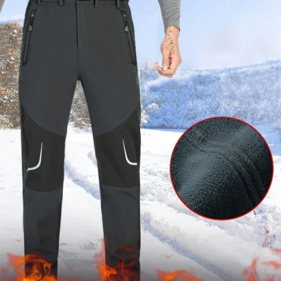 Best OUKU Men's Cargo Pants Fleece Pants Softshell Pants Combat Trousers Snow Pants Pocket Elastic Waist Reflective Strip Plain Waterproof Wearable Full Length Sports Outdoor Daily Classic Style Casual / Sporty