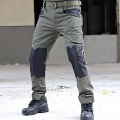 Outlet OUKU Men's Cargo Pants Hiking Pants Trousers Tactical Pants Military Camo Outdoor Regular Fit Waterproof Quick Dry Pants / Trousers Grey Hunting Climbing Camping / Hiking / Caving M L XL XXL Camouflage