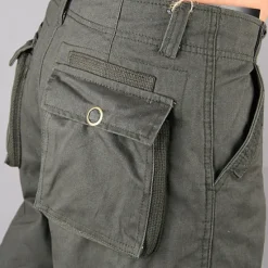 OUKU Men's Cargo Pants Hiking Pants Trousers Work Pants Military Outdoor Ripstop Breathable Quick Dry Multi Pockets Bottoms 6 Pockets Black Green Cotton Hunting Fishing Climbing 30 32 34 36 38