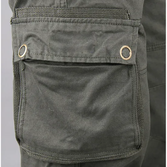 OUKU Men's Cargo Pants Hiking Pants Trousers Work Pants Military Outdoor Ripstop Breathable Quick Dry Multi Pockets Bottoms 6 Pockets Black Green Cotton Hunting Fishing Climbing 30 32 34 36 38