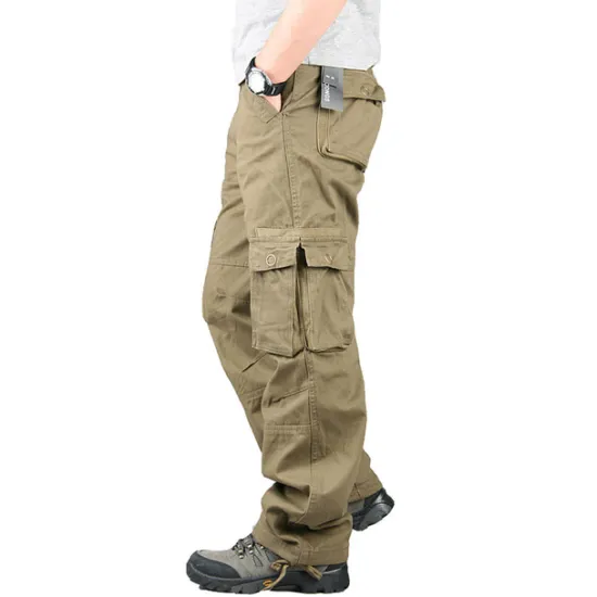 OUKU Men's Cargo Pants Hiking Pants Trousers Work Pants Military Outdoor Ripstop Breathable Quick Dry Multi Pockets Bottoms 6 Pockets Black Green Cotton Hunting Fishing Climbing 30 32 34 36 38