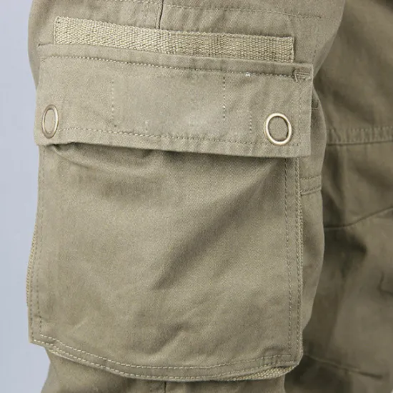 OUKU Men's Cargo Pants Hiking Pants Trousers Work Pants Military Outdoor Ripstop Breathable Quick Dry Multi Pockets Bottoms 6 Pockets Black Green Cotton Hunting Fishing Climbing 30 32 34 36 38