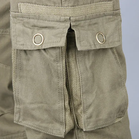 OUKU Men's Cargo Pants Hiking Pants Trousers Work Pants Military Outdoor Ripstop Breathable Quick Dry Multi Pockets Bottoms 6 Pockets Black Green Cotton Hunting Fishing Climbing 30 32 34 36 38