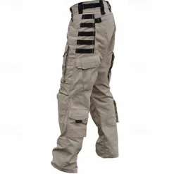 Sale OUKU Men's Cargo Pants Tactical Pants Trousers Camo Pants Buttons Multi Pocket Plain Wearable Outdoor Daily Camping & Hiking Fashion Classic Black Army Green