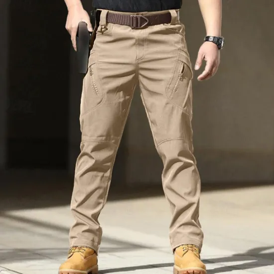 Best OUKU Men's Cargo Pants Tactical Pants Pocket Plain Waterproof Comfort Outdoor Daily Going out Fashion Casual Black Army Green