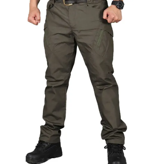 OUKU Men's Cargo Pants Tactical Pants Trousers Multi Pocket Plain Wearable Outdoor Casual Daily Cotton Blend Sports Fashion Black Army Green