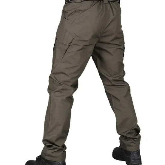 OUKU Men's Cargo Pants Tactical Pants Trousers Multi Pocket Plain Wearable Outdoor Casual Daily Cotton Blend Sports Fashion Black Army Green