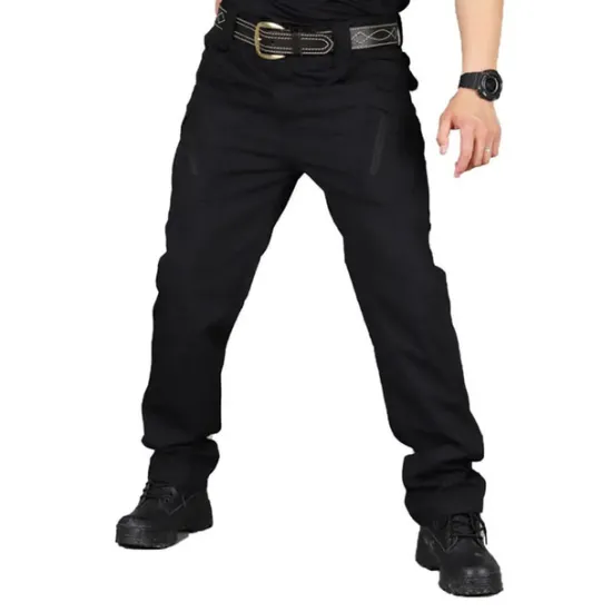 OUKU Men's Cargo Pants Tactical Pants Trousers Multi Pocket Plain Wearable Outdoor Casual Daily Cotton Blend Sports Fashion Black Army Green