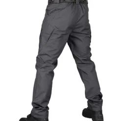 OUKU Men's Cargo Pants Tactical Pants Trousers Multi Pocket Plain Wearable Outdoor Casual Daily Cotton Blend Sports Fashion Black Army Green