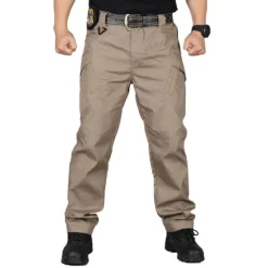 OUKU Men's Cargo Pants Tactical Pants Trousers Multi Pocket Plain Wearable Outdoor Casual Daily Cotton Blend Sports Fashion Black Army Green