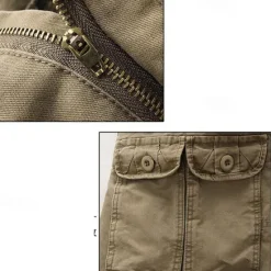 Discount OUKU Men's Cargo Pants Tactical Pants Trousers Buttons Multi Pocket Plain Wearable Outdoor Daily Camping & Hiking Fashion Classic Black Army Green