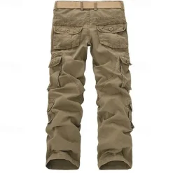 Discount OUKU Men's Cargo Pants Tactical Pants Trousers Buttons Multi Pocket Plain Wearable Outdoor Daily Camping & Hiking Fashion Classic Black Army Green