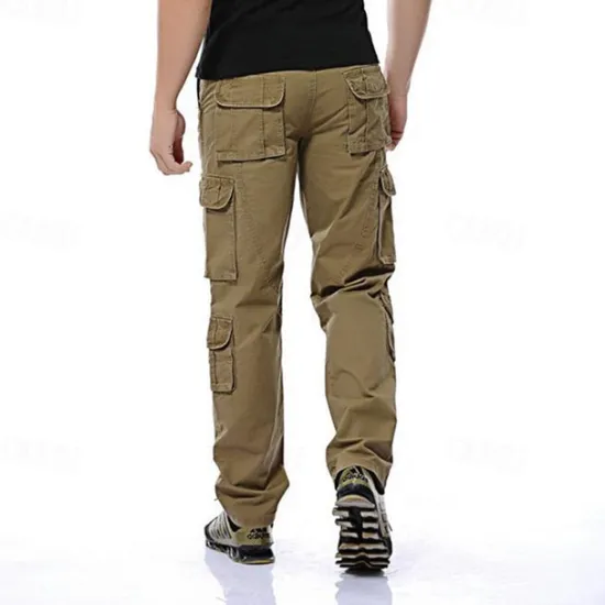 Discount OUKU Men's Cargo Pants Tactical Pants Trousers Buttons Multi Pocket Plain Wearable Outdoor Daily Camping & Hiking Fashion Classic Black Army Green