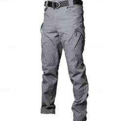 OUKU Men's Cargo Pants Tactical Pants Trousers Hiking Pants Buttons Multi Pocket Plain Wearable Outdoor Daily Camping & Hiking Fashion Classic Gray Green Black