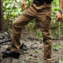 OUKU Men's Cargo Pants Tactical Pants Trousers Hiking Pants Buttons Multi Pocket Plain Wearable Outdoor Daily Camping & Hiking Fashion Classic Gray Green Black