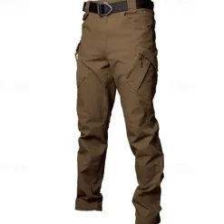 OUKU Men's Cargo Pants Tactical Pants Trousers Hiking Pants Buttons Multi Pocket Plain Wearable Outdoor Daily Camping & Hiking Fashion Classic Gray Green Black