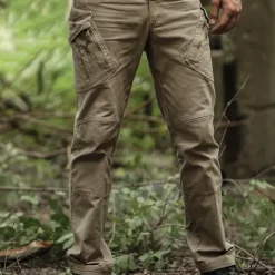 OUKU Men's Cargo Pants Tactical Pants Trousers Hiking Pants Buttons Multi Pocket Plain Wearable Outdoor Daily Camping & Hiking Fashion Classic Gray Green Black