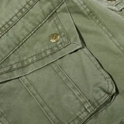 OUKU Men's Cargo Pants Tactical Pants Trousers Buttons Multi Pocket Plain Wearable Outdoor Daily Camping & Hiking Fashion Classic Grass Green Black