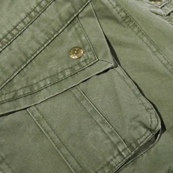 OUKU Men's Cargo Pants Tactical Pants Trousers Buttons Multi Pocket Plain Wearable Outdoor Daily Camping & Hiking Fashion Classic Grass Green Black