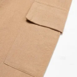 Hot OUKU Men's Cargo Pants Trousers Summer Pants Beach Pants Drawstring Elastic Waist Multi Pocket Plain Comfort Breathable Outdoor Daily Going out Fashion Casual Black White