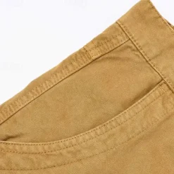 Best OUKU Men's Cargo Pants Trousers Buttons Multi Pocket Plain Wearable Outdoor Daily Camping & Hiking Fashion Classic ArmyGreen turmeric