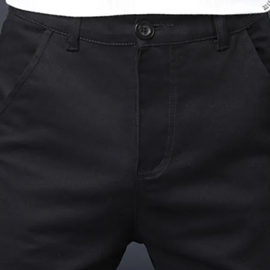 Online OUKU Men's Cargo Pants Trousers Work Pants Buttons Multi Pocket Plain Wearable Outdoor Daily Camping & Hiking Fashion Classic Black Navy Blue