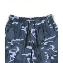Clearance OUKU Men's Cargo Pants Trousers Camo Pants Elastic Waist Drawstring Multi Pocket Camouflage Wearable Outdoor Daily Camping & Hiking Fashion Classic Blue Green