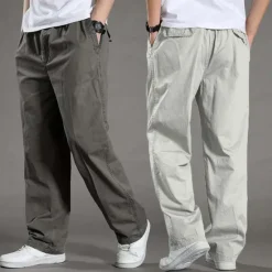 Outlet OUKU Men's Cargo Pants Trousers Casual Pants Pocket Straight Leg Solid Color Comfort Warm Daily Holiday Going out Sports Fashion Black Yellow Micro-elastic