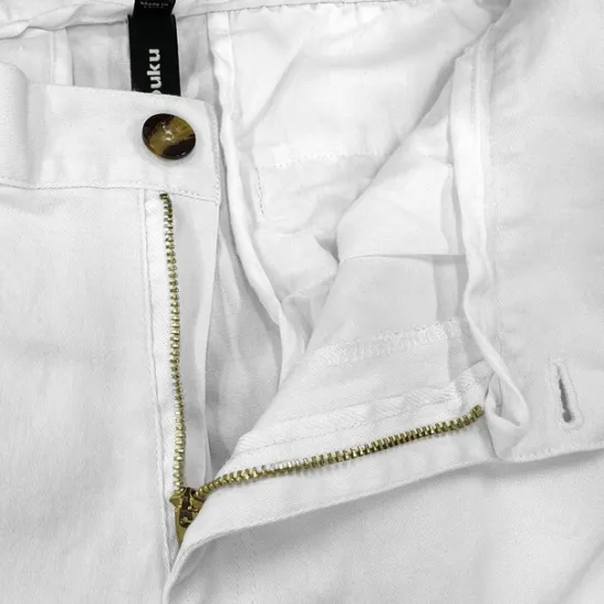 Best OUKU Men's Cargo Pants Trousers Casual Pants Zipper Pocket Plain Comfort Breathable Full Length Casual Daily Holiday Fashion Streetwear Black White Micro-elastic