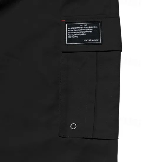 Sale OUKU Men's Cargo Pants Trousers Drawstring Elastic Waist Multi Pocket Plain Wearable Outdoor Daily Camping & Hiking Fashion Classic ArmyGreen Black