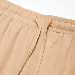 New OUKU Men's Cargo Pants Trousers Summer Pants Beach Pants Drawstring Multi Pocket Straight Leg Plain Comfort Breathable Outdoor Daily Going out Fashion Casual Black White