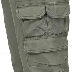 Outlet OUKU Men's Cargo Pants Trousers Hiking Pants Multi Pocket Straight Leg Plain Comfort Soft Full Length Outdoor Business Daily Fashion Streetwear Black Green