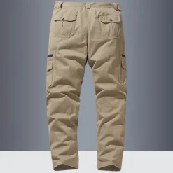 OUKU Men's Cargo Pants Trousers Buttons Multi Pocket Plain Wearable Outdoor Daily Camping & Hiking Fashion Classic Black Yellow