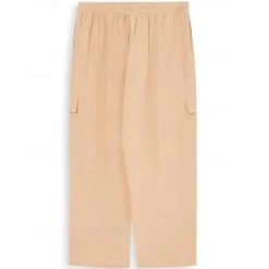 Sale OUKU Men's Cargo Pants Trousers Summer Pants Beach Pants Drawstring Elastic Waist Multi Pocket Plain Comfort Breathable Full Length Outdoor Daily Going out Fashion Casual Black White Inelastic