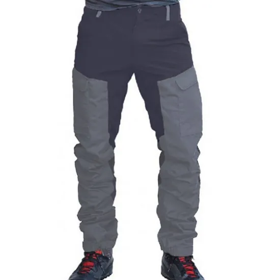 Online OUKU Men's Cargo Pants Work Pants Track Pants Streetwear Color Block Outdoor Ripstop Breathable Multi Pockets Sweat wicking Bottoms 6 Pockets Zipper Pocket Black Purple Cotton Work Hunting Fishing M L XL