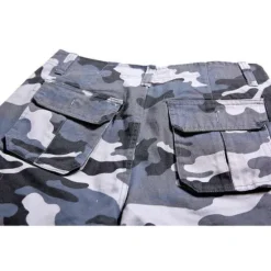 Sale OUKU Men's Cargo Shorts Camo Shorts Shorts Hiking Shorts Print Leg Drawstring 6 Pocket Camouflage Comfort Outdoor Daily Going out Fashion Streetwear Black Blue