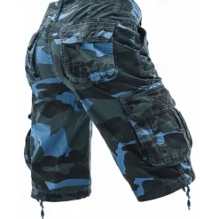 Discount OUKU Men's Cargo Shorts Camo Shorts Shorts Summer Shorts Multi Pocket Flap Pocket Camo Camouflage Comfort Wearable Knee Length Outdoor Sport Daily Fashion Casual Red Purple