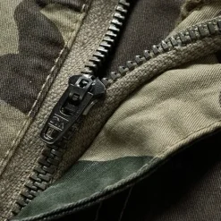 New OUKU Men's Cargo Shorts Camo Shorts Shorts Summer Shorts Drawstring Elastic Waist Multi Pocket Camouflage Camo / Camouflage Comfort Wearable Knee Length Outdoor Sport Daily Fashion Casual Blue Khaki