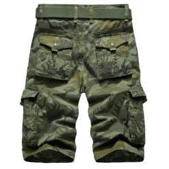 Sale OUKU Men's Cargo Shorts Camo Shorts Tactical Pants Shorts Multi Pocket Camouflage Comfort Breathable Outdoor Daily Going out Fashion Streetwear ArmyGreen Khaki