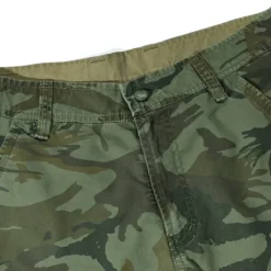 Sale OUKU Men's Cargo Shorts Camo Shorts Tactical Pants Shorts Multi Pocket Camouflage Comfort Breathable Outdoor Daily Going out Fashion Streetwear ArmyGreen Khaki