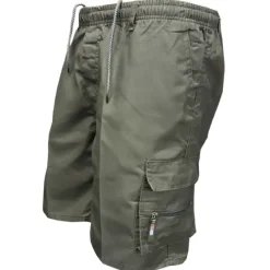 Outlet OUKU Men's Cargo Shorts Camo Shorts Hiking Shorts Multi Pocket Multiple Pockets Elastic Drawstring Design Plain Camouflage Breathable Outdoor Knee Length Casual Daily Streetwear Stylish Camouflage Black